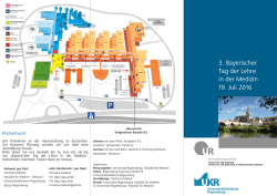 Veranstaltungsflyer  - Universitätsklinikum Regensburg