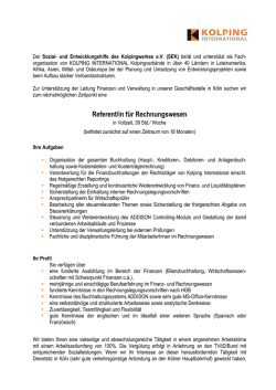 Referent/in für Rechnungswesen