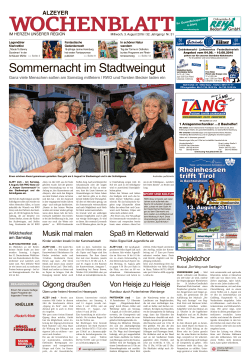 Alzeyer Wochenblatt vom 03.08.2016