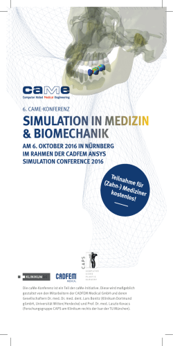 Programm - CADFEM Medical