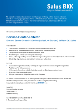 Service-Center-Leiter/in