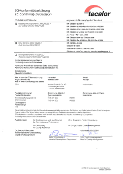 EG-Konformitätserklärung THZ 304/404 SOL