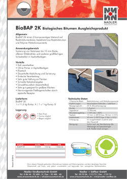BioBAP 2K Biologisches Bitumen Ausgleichsprodukt