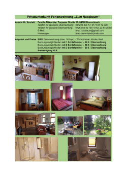 Privatunterkunft Ferienwohnung "Zum Nussbaum" (pdf | 0,37 MB )