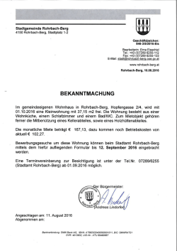 Hopfengasse 2/4 - Stadtgemeinde Rohrbach-Berg