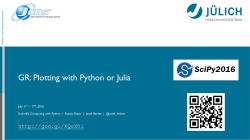 GR: Plotting with Python or Julia - Scientific IT