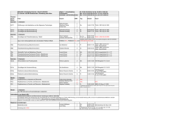 Lehrveranstaltungsplanung WiSe 16/17