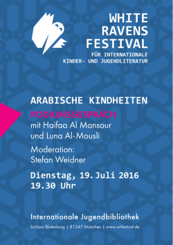 Einladung - Internationale Jugendbibliothek