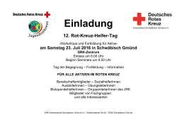 Programm 23. Juli 2016 - DRK-Kreisverband Schwäbisch Gmünd e.V.