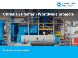 Christian Pfeiffer worldwide projects