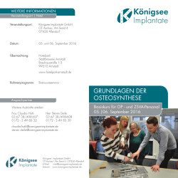 GrunDlAGen Der oSteoSyntHeSe
