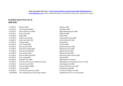 M90 Spare Parts List