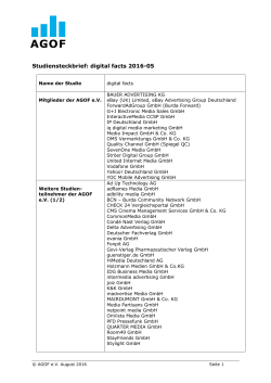 Studiensteckbrief: digital facts 2016-05