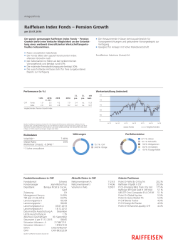 Raiffeisen Index Fonds – Pension Growth