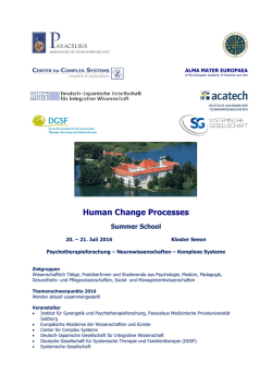 Human Change Processes - European Academy of Sciences and Arts
