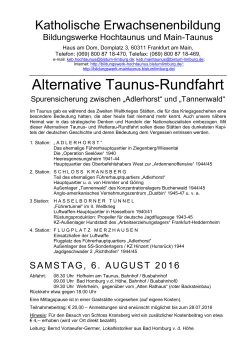 Alternative Taunus-Rundfahrt 06.08.2016