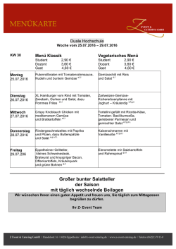 Gro&szlig;er bunter Salatteller der Saison mit t&auml;glich wechselnde Beilagen