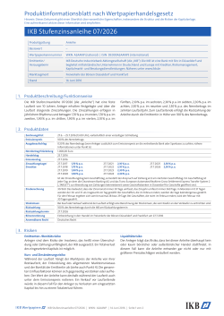 IKB Stufenzinsanleihe 07/2026