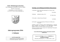 Jahresprogramm 2003 - Kreisgruppe Oberbayern Nord