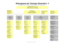Organigramm (Stand 08.08.2016) - Bildungswerk der Thüringer