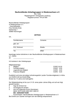 Neufundländer-Arbeitsgruppen in Niedersachsen e.V.