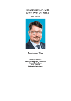 Glen Kristiansen, MD (Univ.