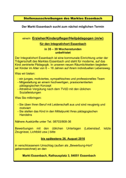 eine/n Erzieher/Kinderpfleger/Heilp&auml;dagogen (m