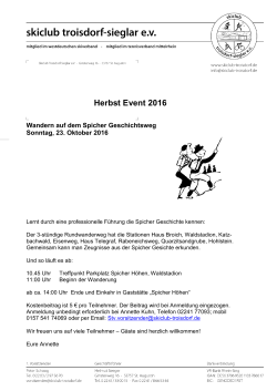 Herbst Event 2016