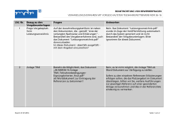 BEANTWORTUNG VON BEWERBERFRAGEN