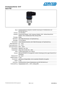Druckmessumformer Serie PT02