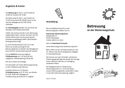 Betreuung - Diesterwegschule