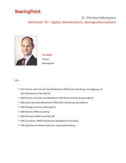 Jon Abele - 21. Ministerialkongress