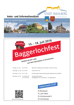 Baggerlochfest - Stadt Mahlberg