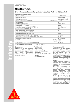 Sikaflex®-223 - Sika Schweiz AG