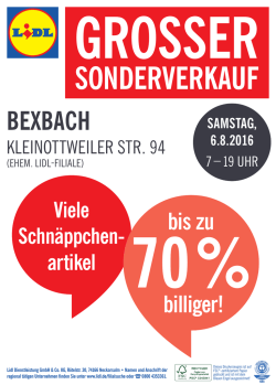 Sonderverkaufsangebote