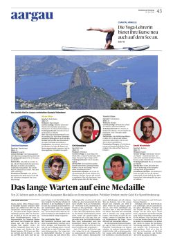 Zeitungsartikel Aargauer Zeitung 24.07.2016