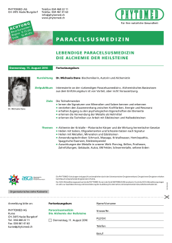 paracelsusmedizin - Phytomed (CH, BE)