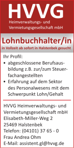 Lohnbuchhalter - HVVG Heimverwaltungs