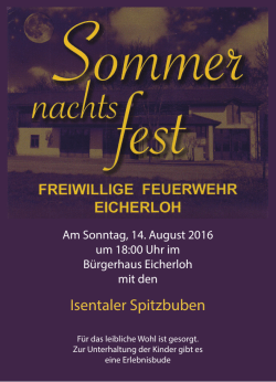 Isentaler Spitzbuben - Feuerwehr Eicherloh