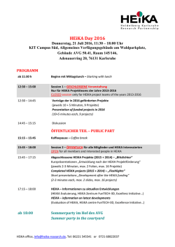 HEiKA Day 2016