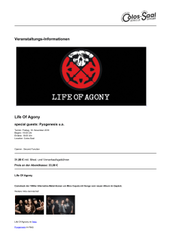 Life Of Agony - Colos-Saal