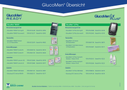 GlucoMen&reg; &Uuml;bersicht