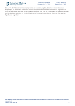 Auswahl nach Ortsbindung im öffentlichen Interesse