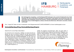 Stellenausschreibung - Immobilienkaufmann mit Fluwog
