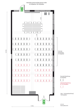 Bestuhlung Veranstaltungsraum A3