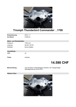 Detailansicht Triumph Thunderbird Commander €,€1700