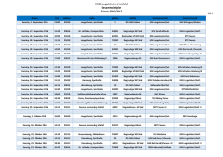 HSG Langelsheim / Astfeld Gesamtspielplan Saison 2016/2017