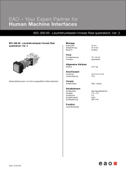 803-.000-00 - Leuchtdrucktasten-Vorsatz Rast quadratisch, Var. 2