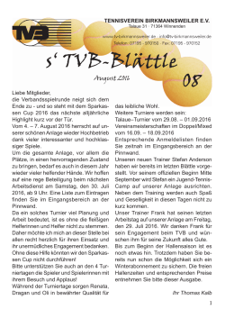 Aktuelles Blättle - TV Birkmannsweiler