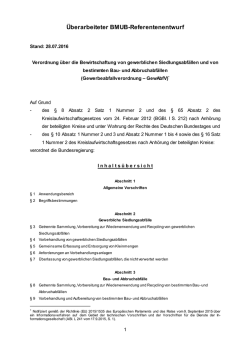 BMUB-Referentenentwurf zur Gewerbeabfallverordnung